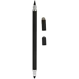Stylus Stifte, 3 in 1 Universal Stylus mit Feiner Spitze für Tablet Mobiltelefone, Universeller Hochempfindlicher Touchscreen Stylus Stift mit 2 Faserspitzen Zum Schreiben und Zeichnen(Schwarz)